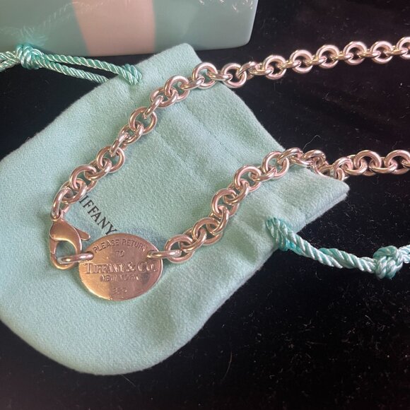 Tiffany & Co. Oval Tag Necklace - Picture 2 of 3